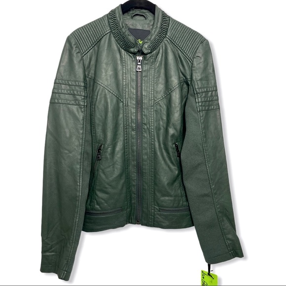 Sam Edelman Elise Faux Leather Moto Jacket - Picture 5 of 12